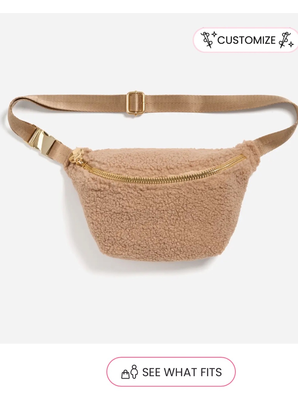 Stoney Clover Lane Teddy Sherpa Fanny Pack